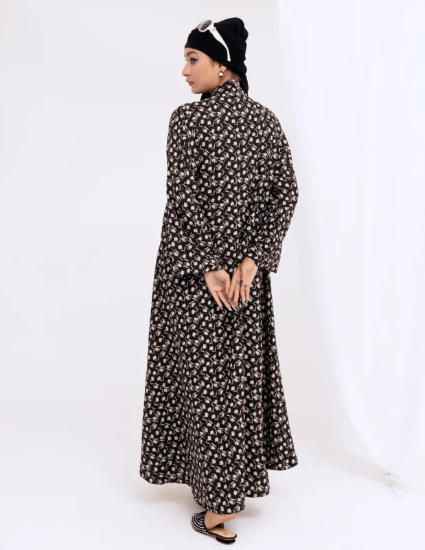 BrownPrintedAbaya2