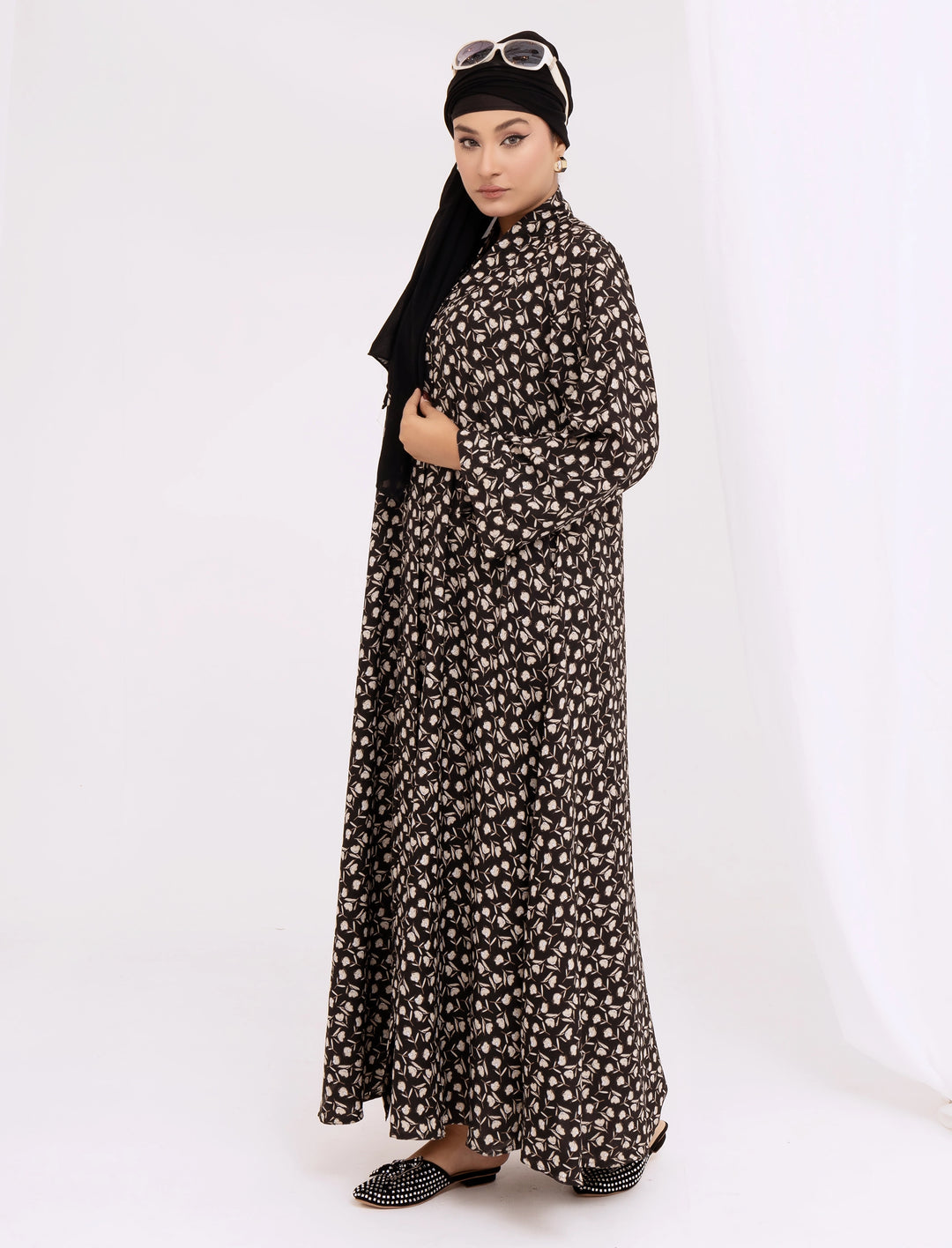 BrownPrintedAbaya3