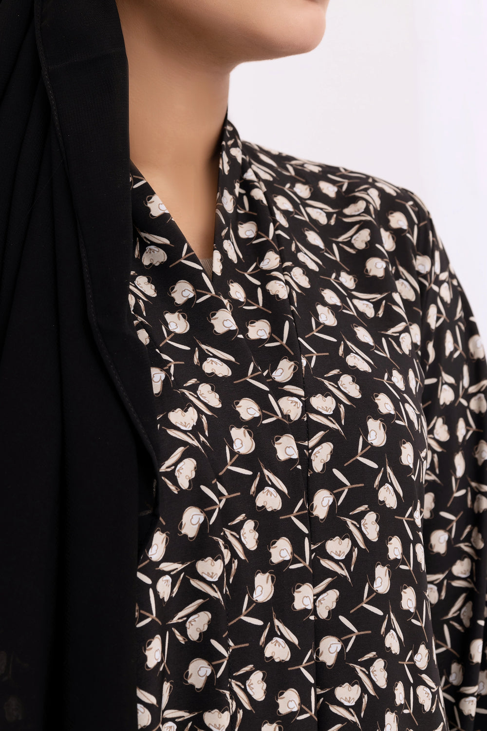 BrownPrintedAbaya5