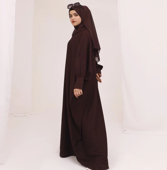 Dark Coffee Abaya Jilbab Style