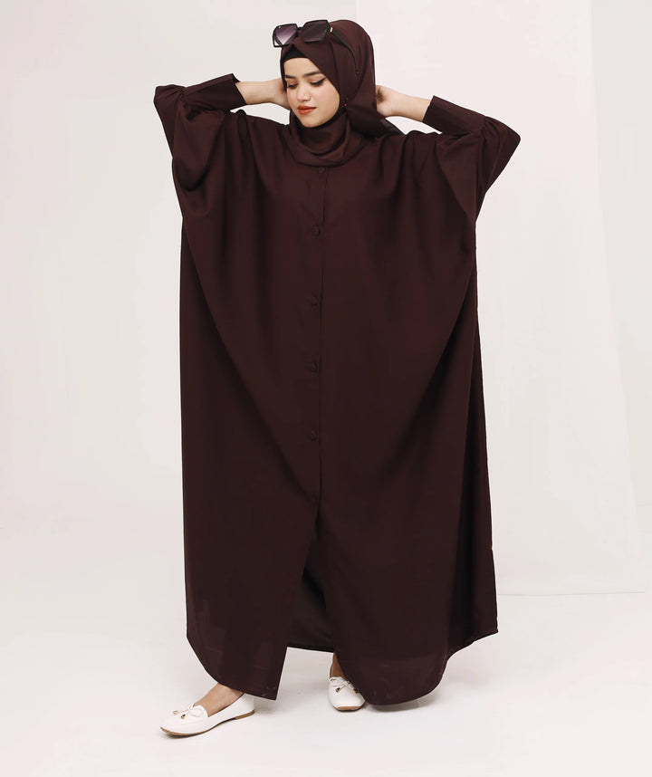 Dark Coffee Abaya Jilbab Style