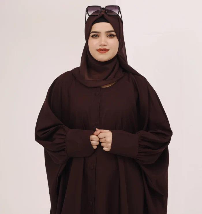 Dark Coffee Abaya Jilbab Style