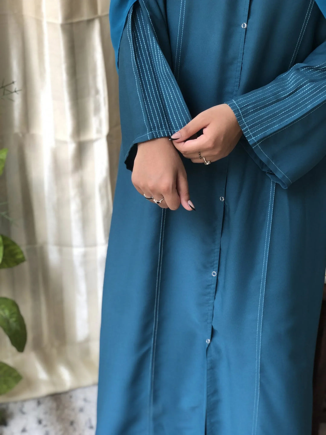 ElegantTealPleatedAbaya_PremiumDoubleGeorgetteFrontOpenModestWearforWomen4_5331b4df-13b7-4f11-88c6-803fd2a9b48b